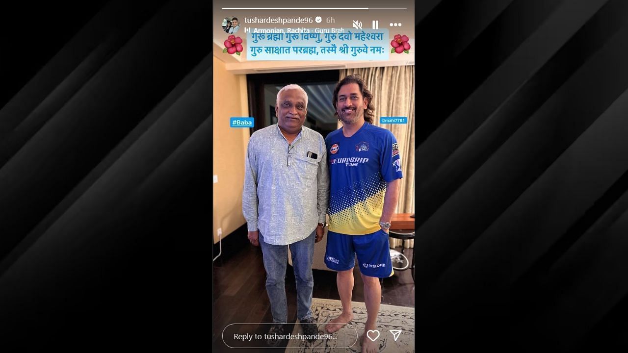 तुषार देशपांडे की इंस्टाग्राम स्टोरी का स्क्रीनशॉट